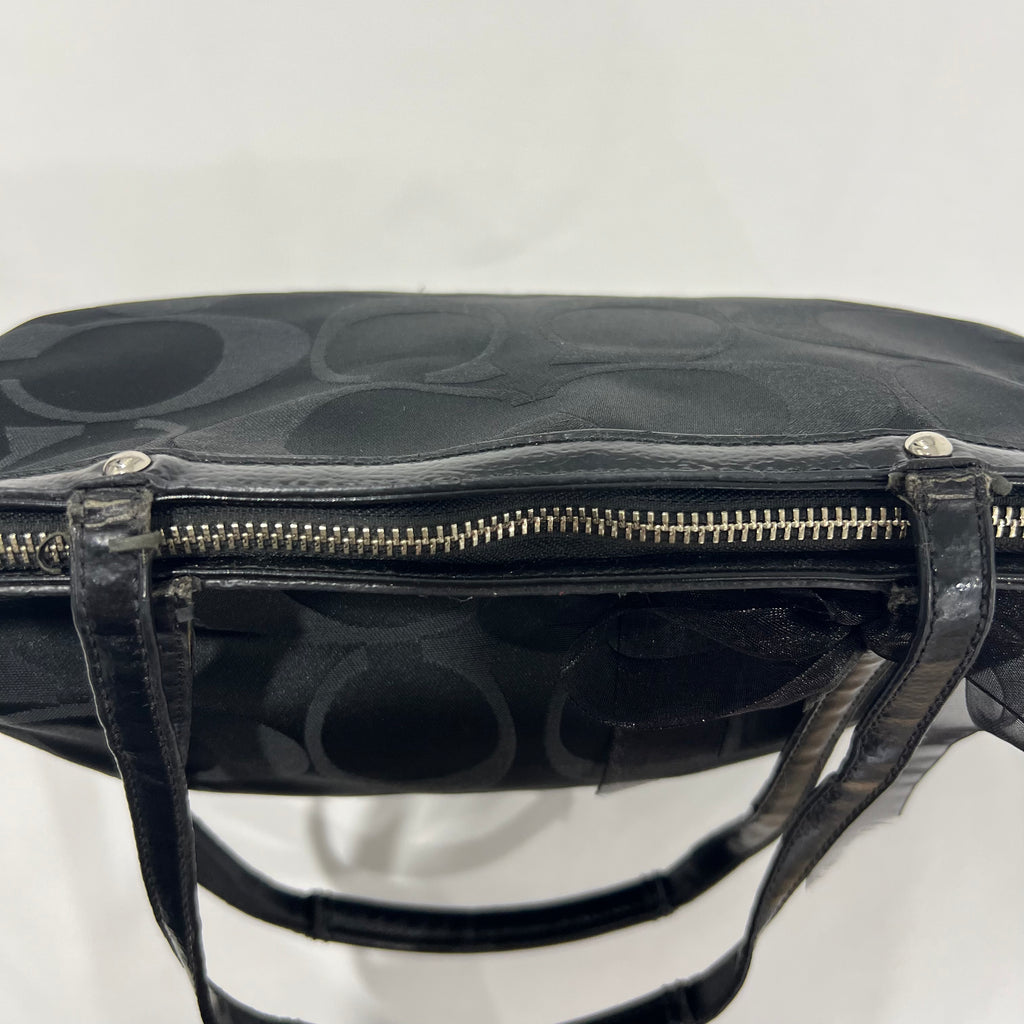 Coach Black Sequin Tote Bag