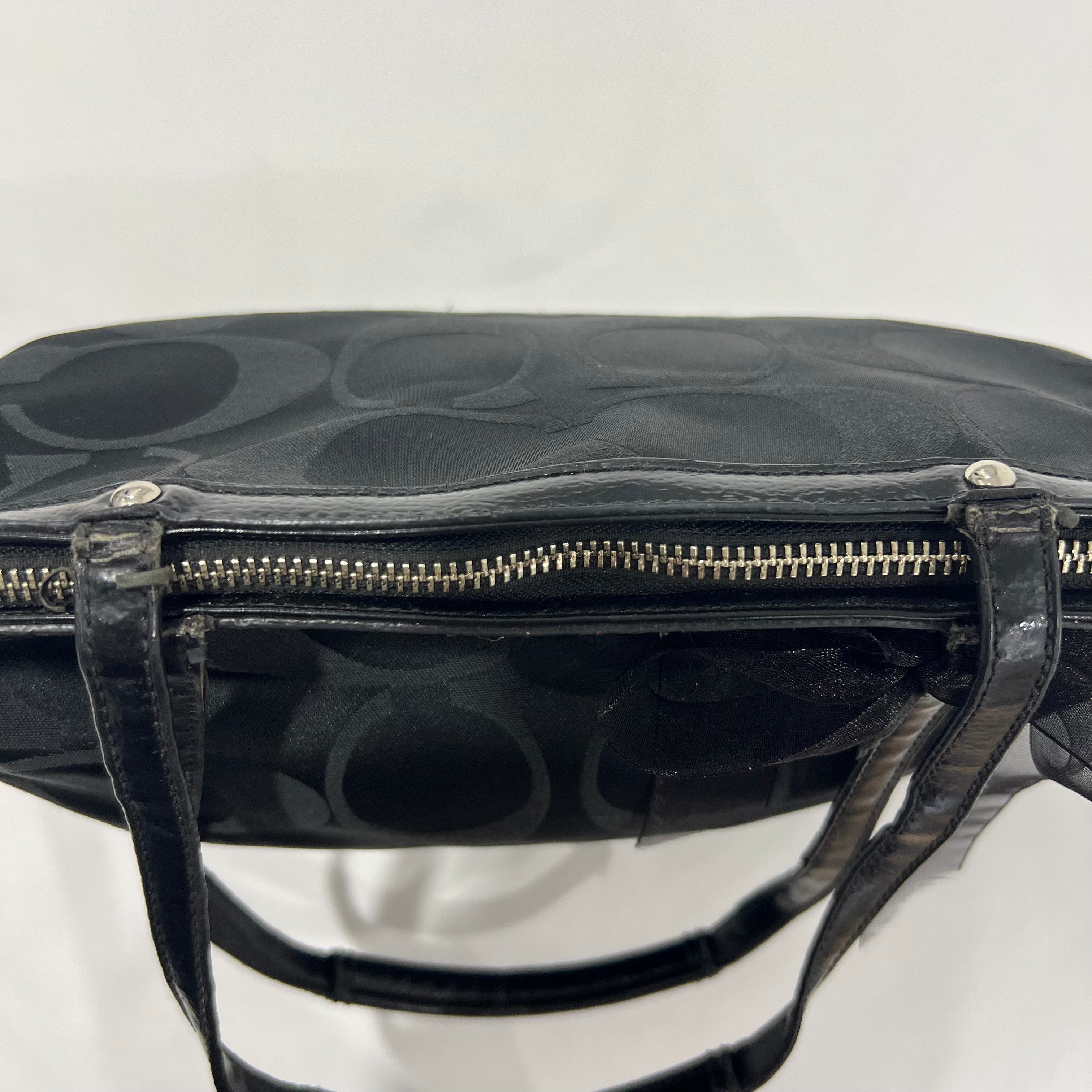 Coach Black Sequin Tote Bag