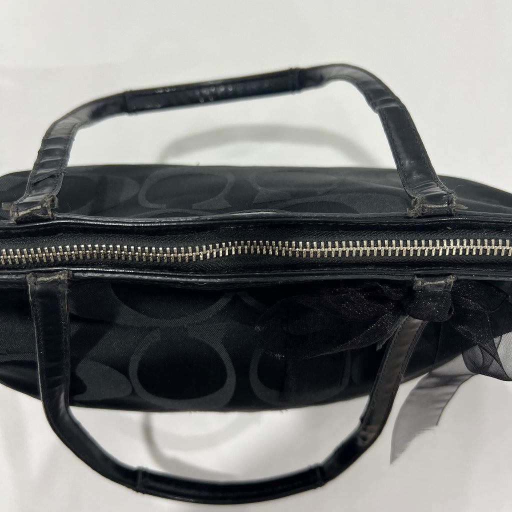 Coach Black Sequin Tote Bag