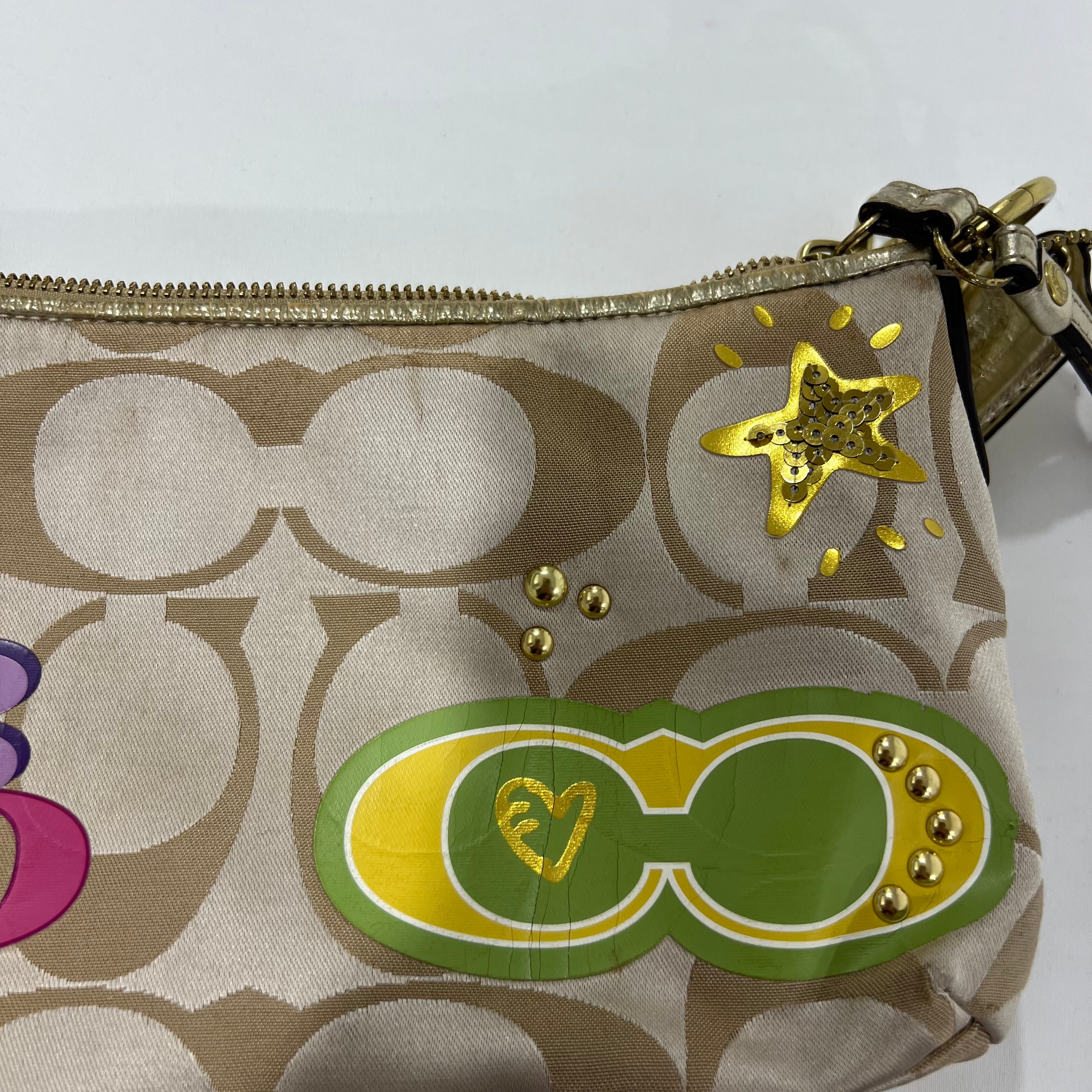 Coach Poppy Signature Appliqué Bag