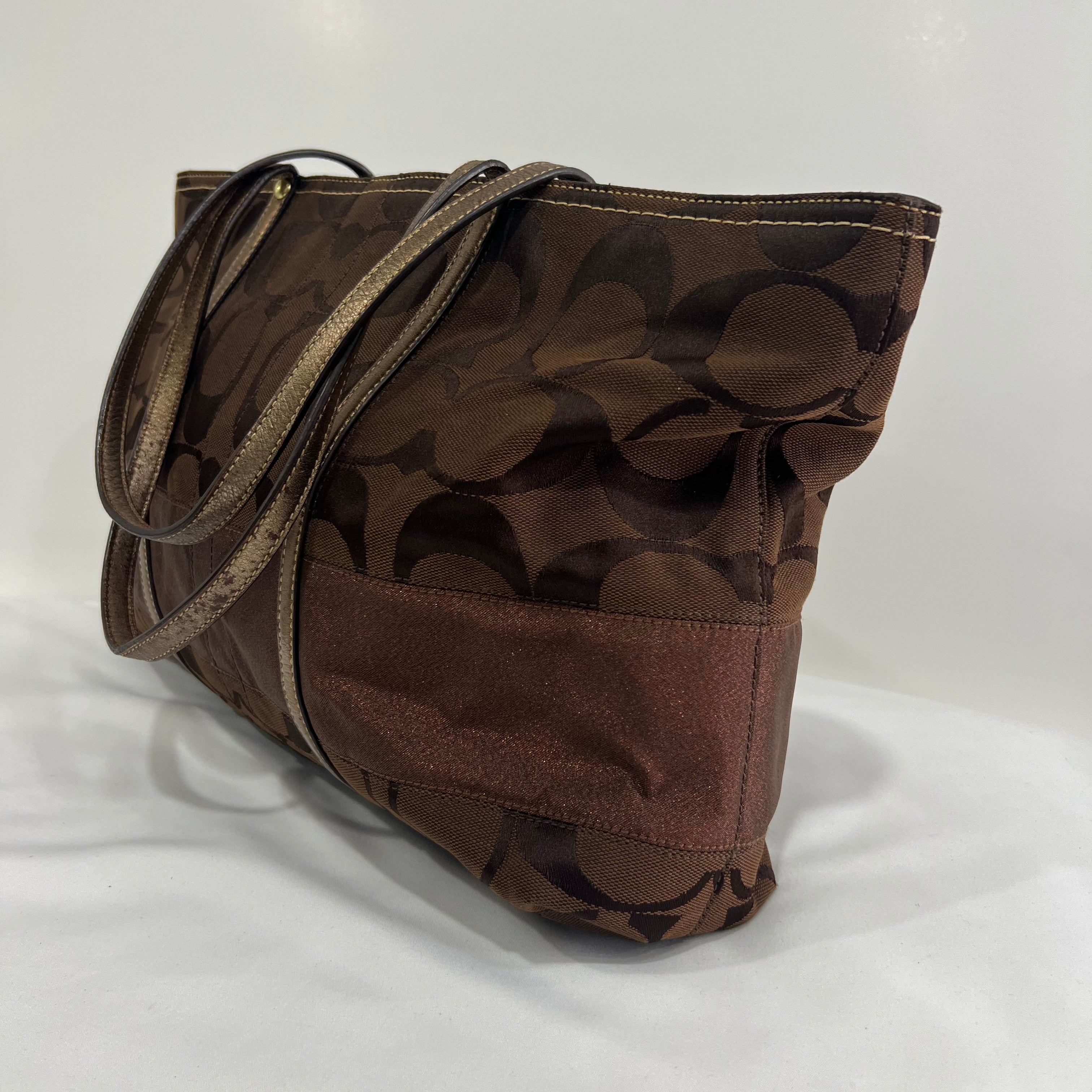Coach Signature Stripe Tote