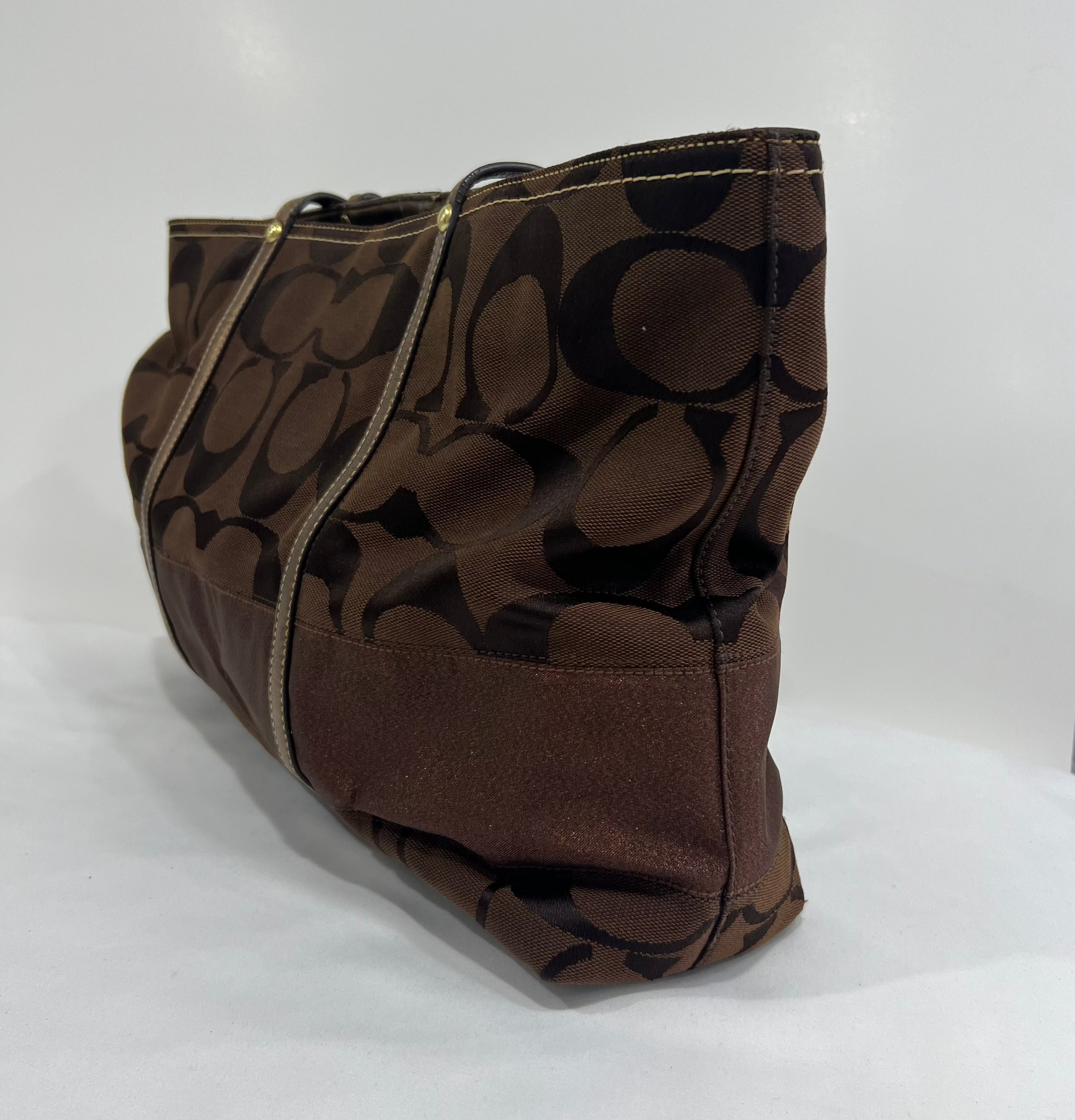 Coach Signature Stripe Tote