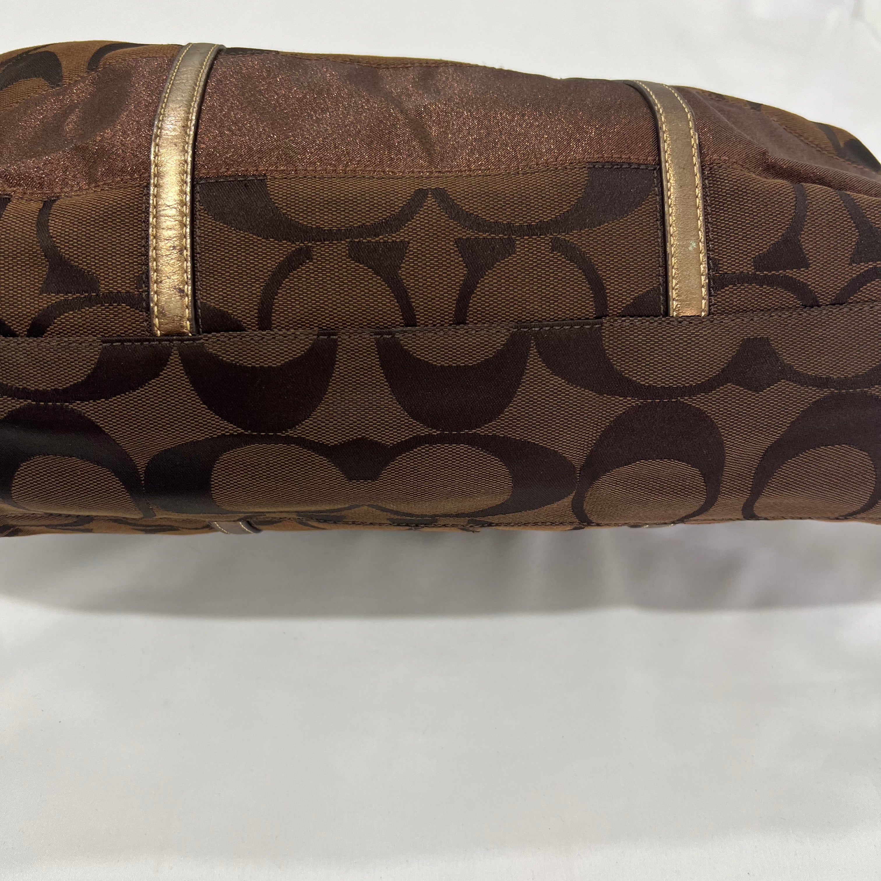 Coach Signature Stripe Tote
