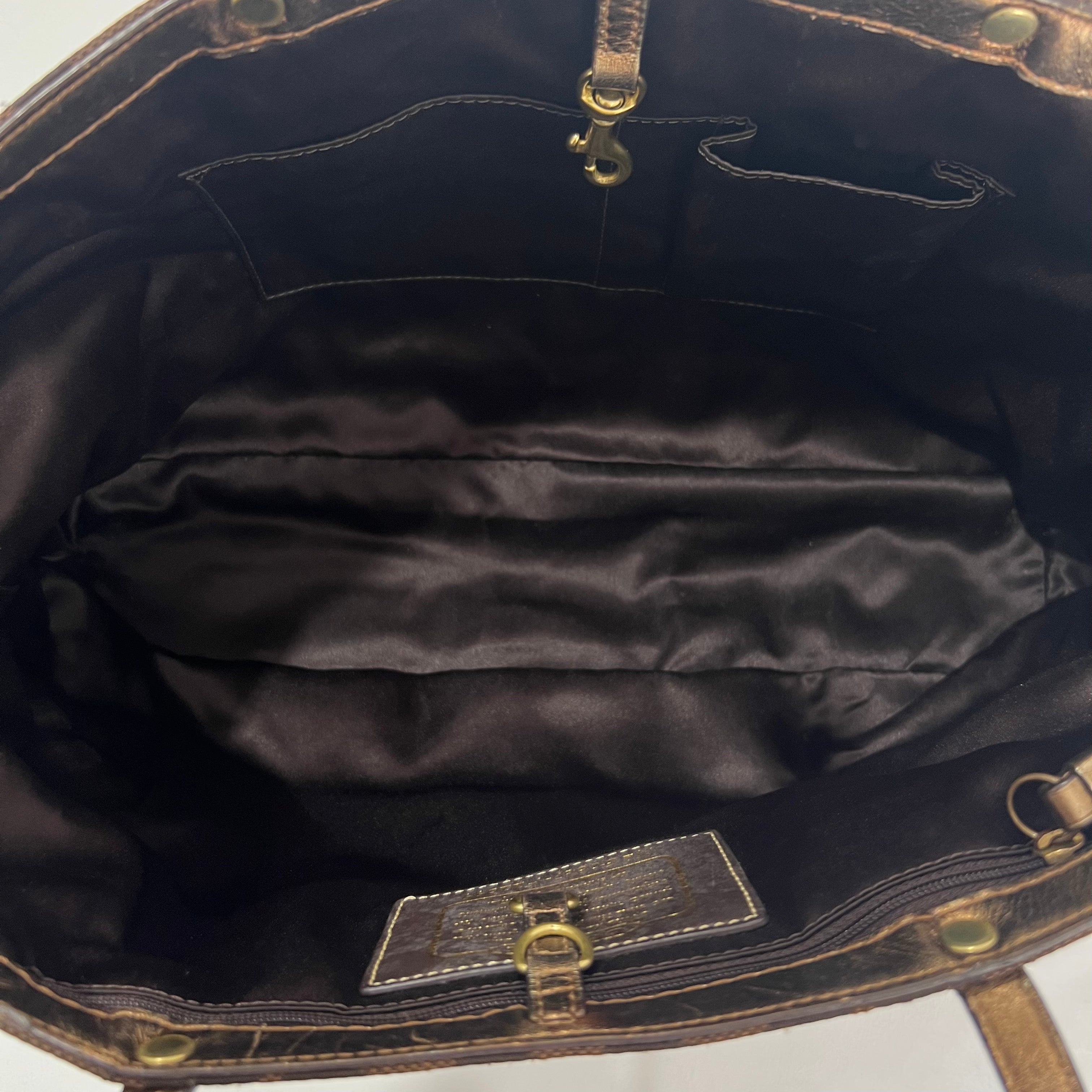 Coach Signature Stripe Tote