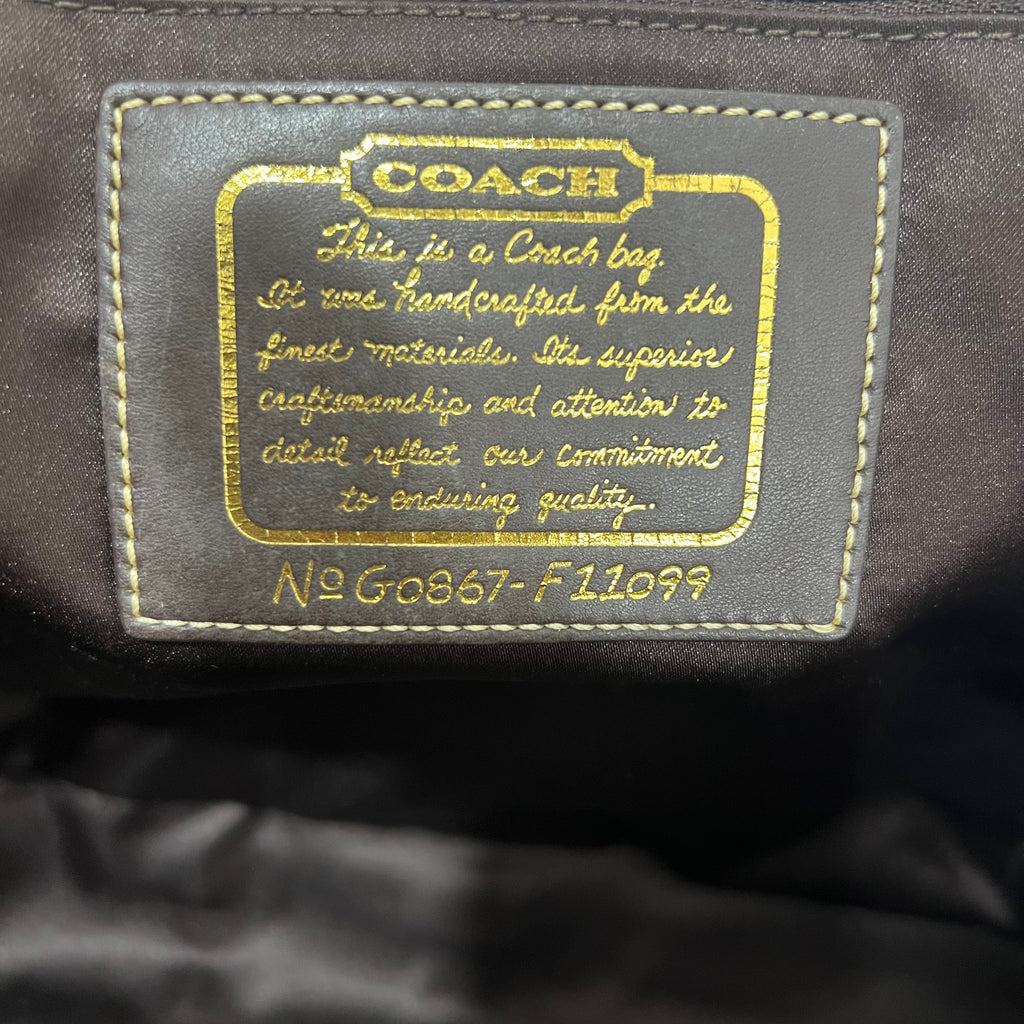 Coach Signature Stripe Tote