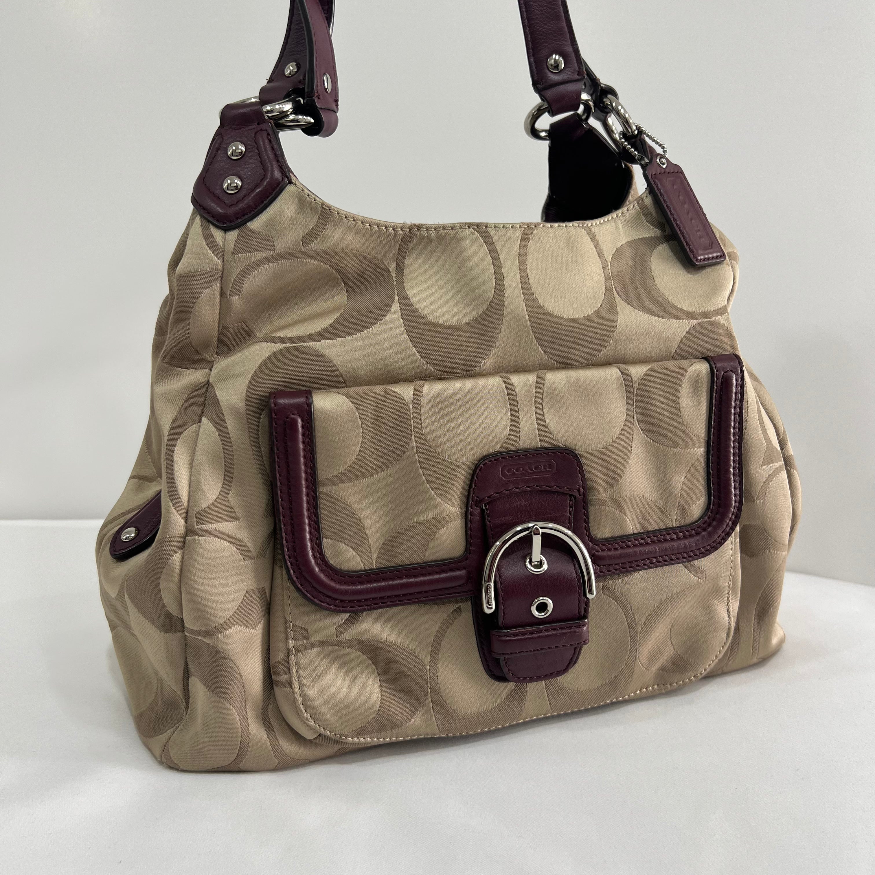 Coach Campbell Hobo Signature Bag