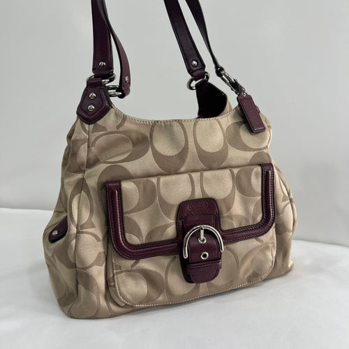 Coach Campbell Hobo Signature Bag