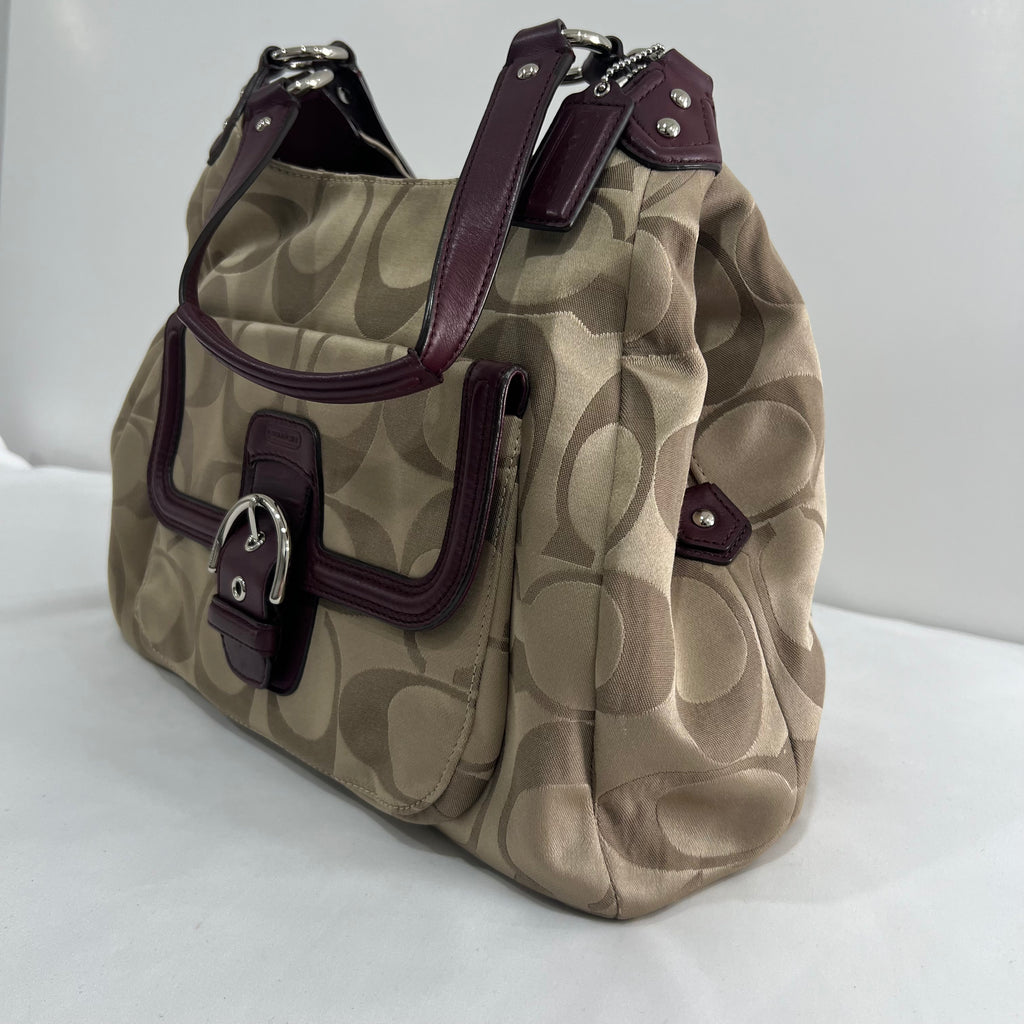 Coach Campbell Hobo Signature Bag