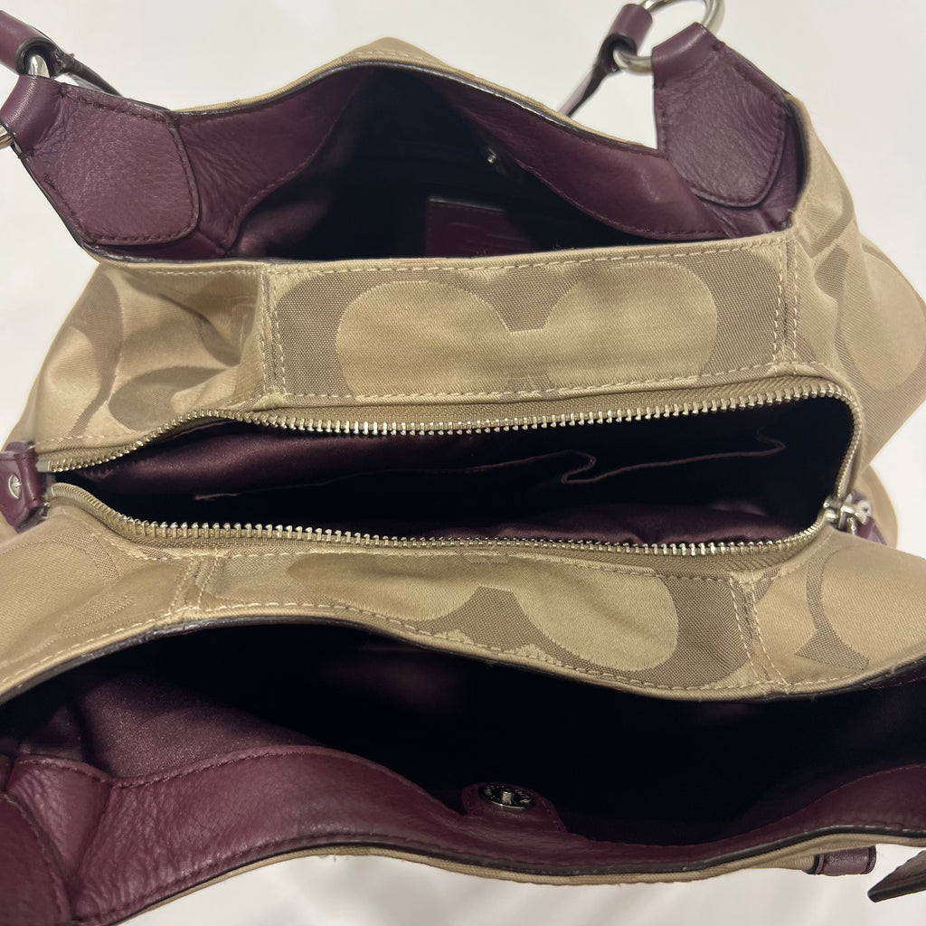 Coach Campbell Hobo Signature Bag