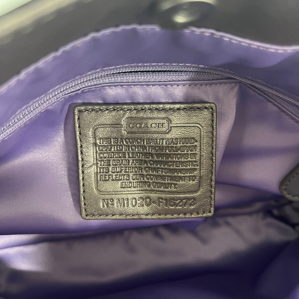 Coach Metallic And Studded Tote Bag